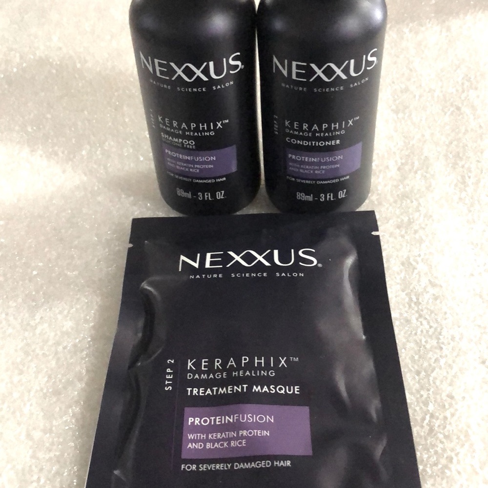 Nexxus Keraphix shampoo, conditioner and masque